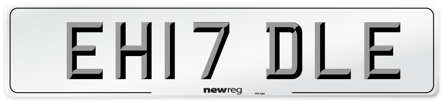 EH17 DLE Number Plate from New Reg